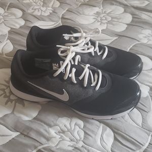 Nike women's 7.5 black gray white, worn once